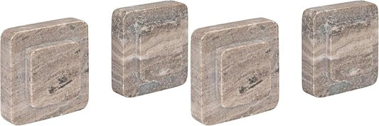 Bloomingville Heavy Duty Marble Bookends, Beige, (Pack of 4)