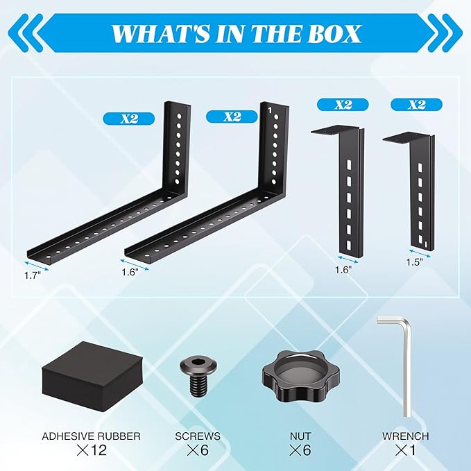 Under Desk PC Mount for Medium/mini-Tower Cases - Vertical/Horizontal CPU Holder up to 77 Lbs, Space-Saving Computer Rack