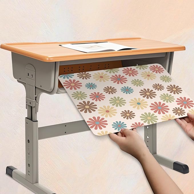 gisgfim 24 Pack Privacy Shields for Student Boho Rainbow Desk Dividers Durable Privacy Folders Testing Dividers Shield Study Boards Panel Partition for Classroom Teacher Back to School Supplies