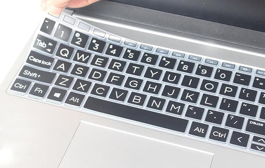 Keyboard Skin Compatible for 15.6" HP Laptop 15-fc 15-fd 15t-fd 15z-fc, HP Pavilion 15 15-eg/eh/er 15t-eg200/eg300 15z-eh300, HP Pavilion 17z 17z-cp000 17z-ca200 17-cn 17-cp (Big Letters Black)