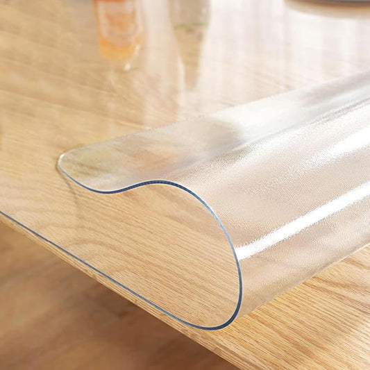 LovePads Frosted Desk Mat 16 x 24 Inch, 1.5mm Thick Frosted Table Protector, Waterproof Plastic Table Cover Protector, PVC Desk Protector Mat, Vinyl Desk Cover for Desktop, Coffee & Dining Table