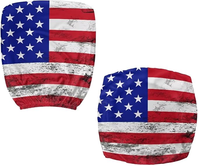 American Flag Office Chair Covers Stretchable Office Chair Seat Cover 2 Piece Washable Gaming Chair Cover Universal Fit Most Wheelchairs,Computer Chairs,Gaming Chairs