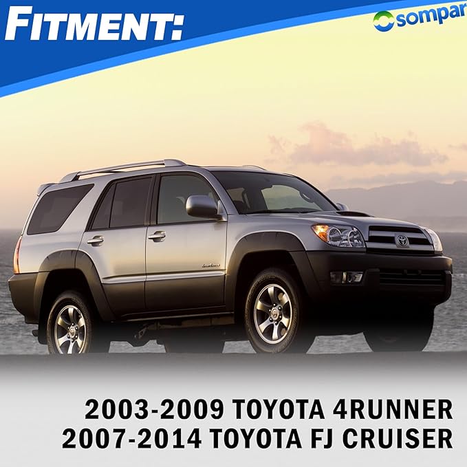 Osompar Floor Footrest Front Driver Side Compatible with Toyota 4Runner 2003-2009 FJ Cruiser 2007-2014 Replaces 58190-35032