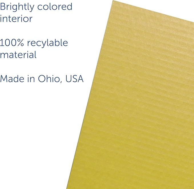 Flipside Products 12”x 48” Yellow Study Carrel, Privacy Boards, Student Privacy and Focus Booth for The Classroom, Desk Divider Cubby for Tests, Made in USA - 24 Pack
