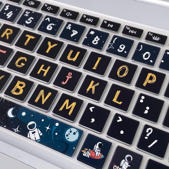 Silicone Keyboard Cover for 15.6 HP Laptop 15-fc 15-fd 15t-fd 15z-fc/HP Pavilion 15-eg 15t-eg 15-eh 15-er, 17z-ca 17-cn 17-cp 17z-cp Model Series,Spaceman