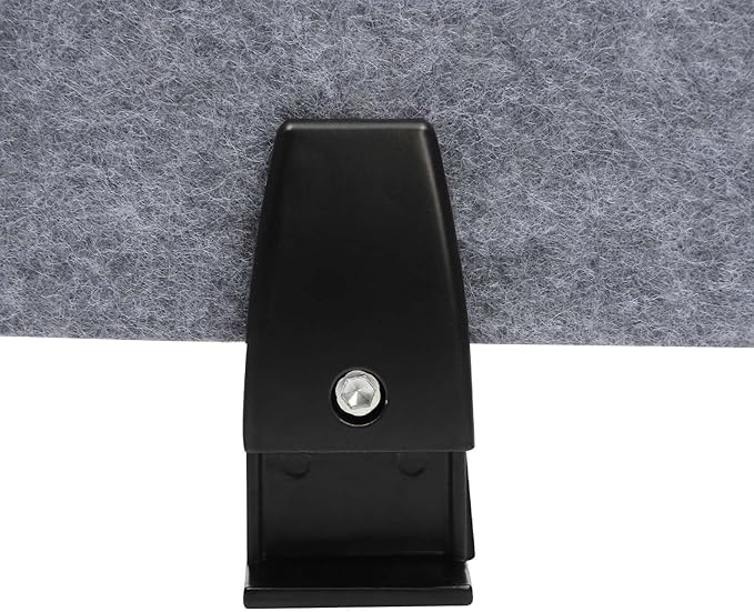 Stand Up Desk Privacy Panel, Clamp On Desk Divider, Acoustic Desk Privacy Panel - 2 x Long Panel - 59 x16In + 4 x Short Panel - 23.6x16In Library & Office Furniture Partition