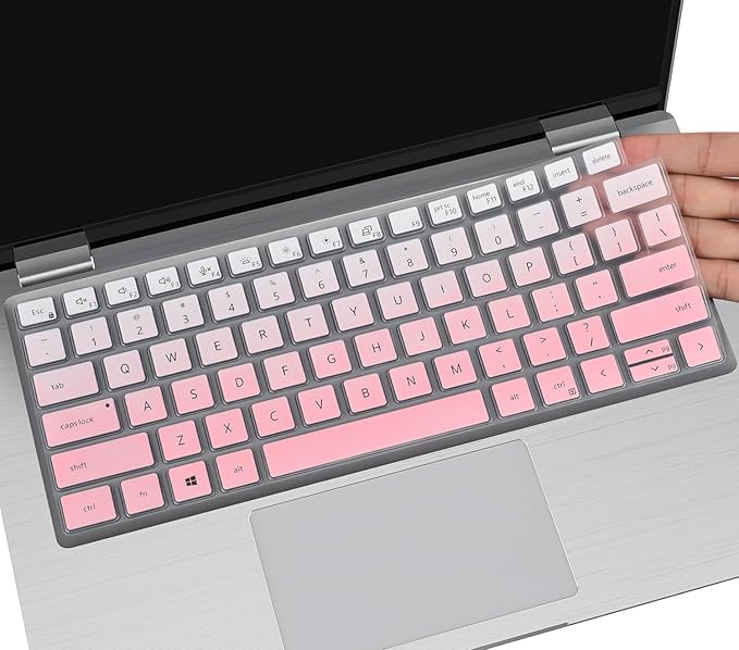 Keyboard Cover for Dell Latitude 5420 5430 5440 5450 3440 3450 14-in, Latitude7420 7430 7440 7450 7410 9420 9430 14, Latitude 16" 7650 7640, Latitude 9510 9520 7520 2025-2022, Ombre Pink