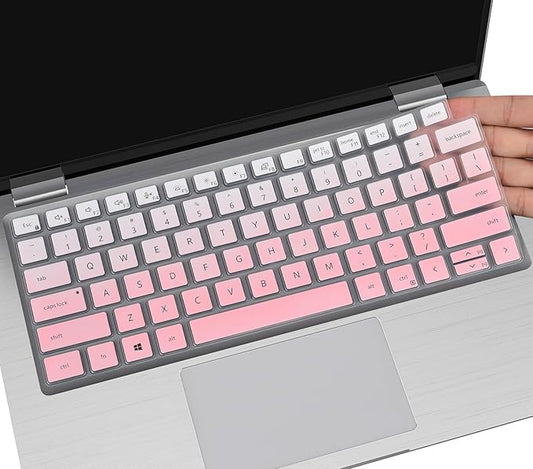 Keyboard Cover for Dell Latitude 5420 5430 5440 5450 3440 3450 14-in, Latitude7420 7430 7440 7450 7410 9420 9430 14, Latitude 16" 7650 7640, Latitude 9510 9520 7520 2025-2022, Ombre Pink