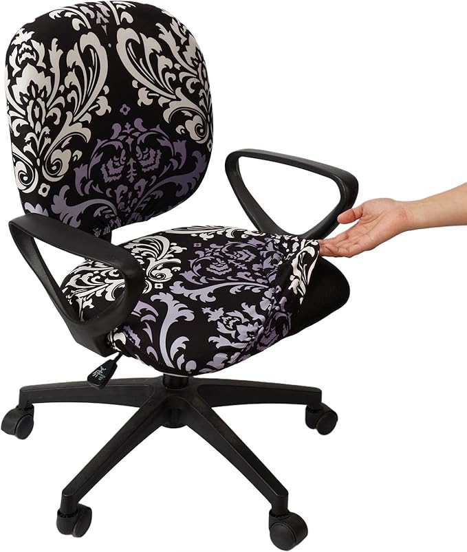 Melaluxe Computer Office Chair Cover - Protective & Stretchable Universal Chair Covers Stretch Rotating Chair Slipcover