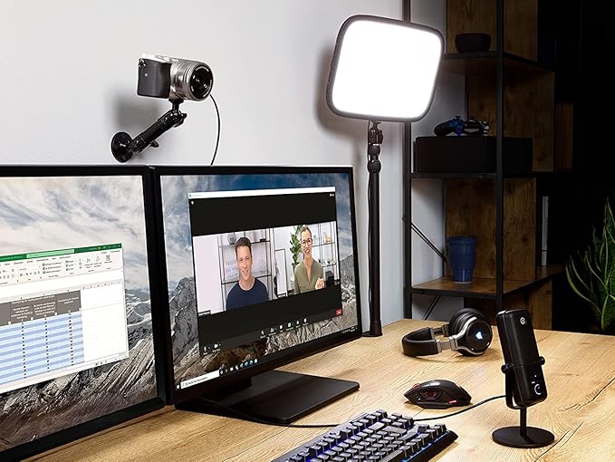 Elgato Wall Mount – Sturdy Horizontal Articulated Arm with 1/4 inch Thread for Easy Mounting and Adjusting of Lights, Cameras, and Microphones, Perfect for Streaming, Videoconferencing, Studios