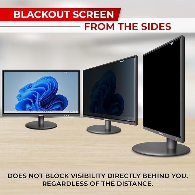 SightPro 23.8 Inch 16:9 Computer Privacy Screen Filter for Monitor - Privacy Shield and Anti-Glare Protector