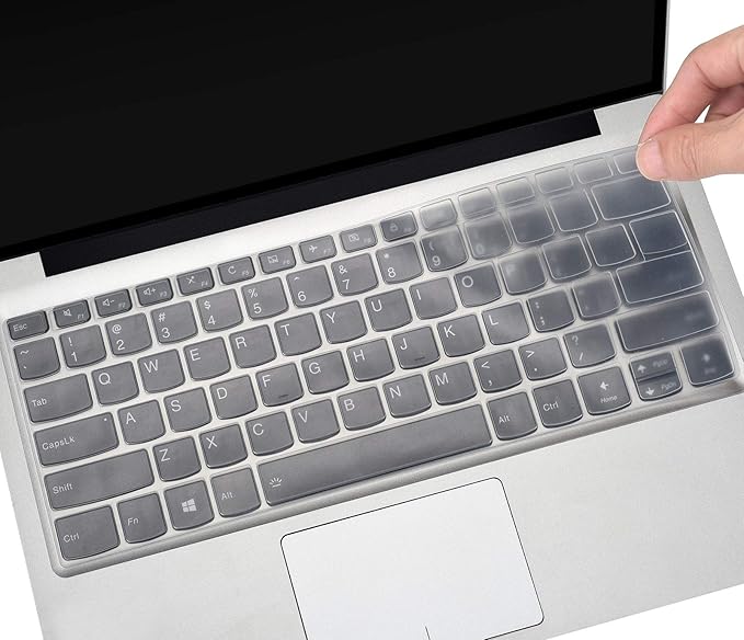 Keyboard Cover Skin for Lenovo Ideapad Flex 5i 14" 2 in 1 Laptop/Yoga 7i 5i 14/ Flex 5 5g 14" 2-in-1 Laptop/Flex 5 14IIL05 14 /Idepad S540 14/ ThinkBook 14 Gen 2 Gen 4/ThinkBook 14s Yoga- Clear