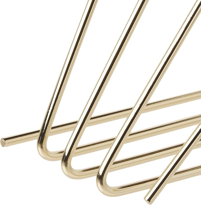 U Brands Desktop Letter Sorter, Wire Metal, Gold