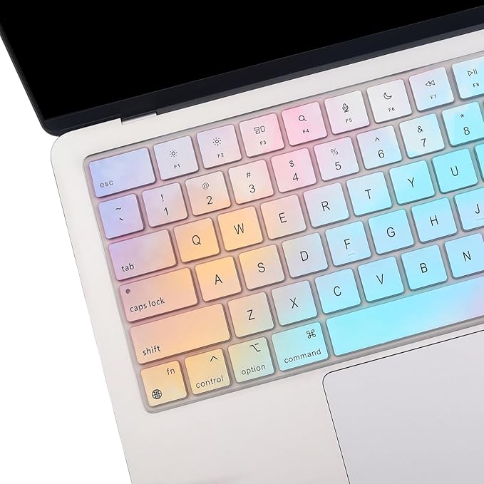 2 Pack Keyboard Cover for MacBook Pro 16" 14" M5-M1 Pro/Max A3426 A3427 A3428 A3429 A2442 A2779 A2918 A2992 A2485 A2780 A2991, MacBook Air M5-M2 13.6" 15.3" A3448 A3449 A2941 A3114 A2681 A3113 US