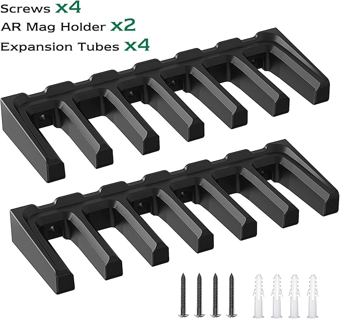 Aoanoko PMAG Rack Wall Mount,Mag Holder|AR Magazine Hodler|Wall Mount Display Mag Storage,Home Magazine Storage Rack,Mag Rack for Gun Safe,Locker,Cabinet,Wall