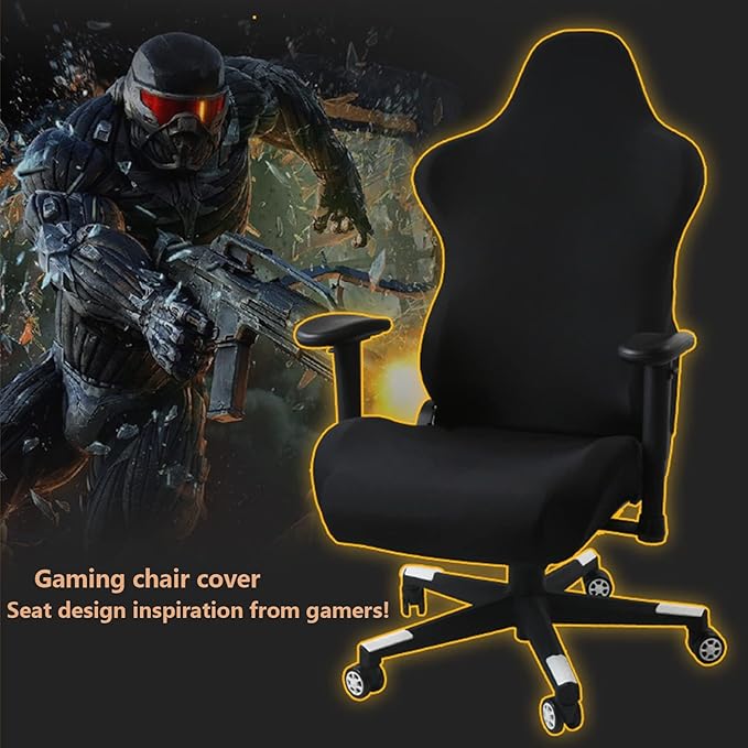 NarSea Gaming Chair Cover, Gaming Chair seat Cover 4pc/Set Office Chair Cover Stretchable with armrest/Back Covers/Chair seat Cover, Gamer Chair Cover of Computer Video Game Office Chair Cover