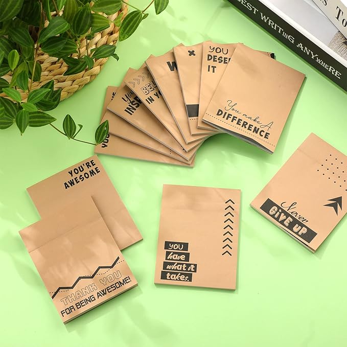 12 Pieces Empowering Sticky Note Pads 3" x 4" Motivational Educator Sticky Notes Inspirational Self Stick Note Pad Funny Sticky Notepad Appreciation Gifts for Teacher Office Student (Minimalist)