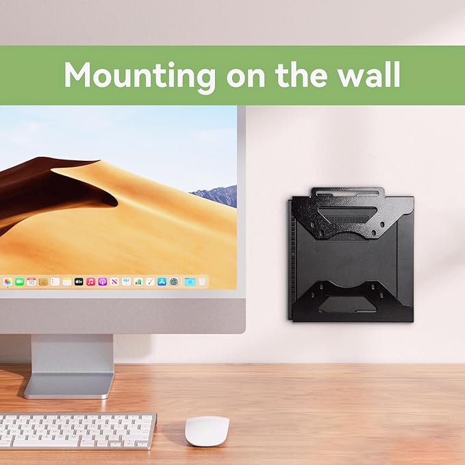 Mini PC Mount Compatible with Lenovo Thinkcentre Tiny M90q Gen3, M90q Gen 2,M80q Gen3, M75q Gen2,M70q Gen 2, M70q VESA Mount Adapter Wall and Under Desk