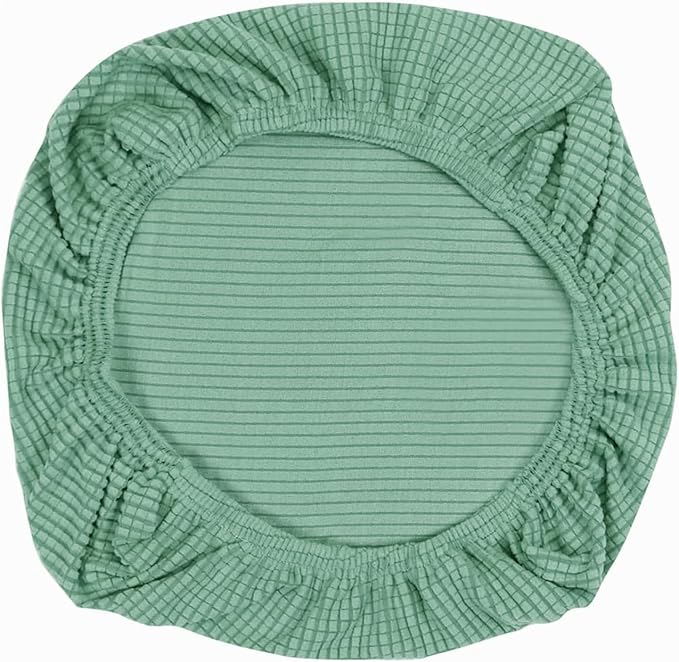 Yikko Dining Room Chair Cover, Elastic Stretch Chair Slipcovers Super Fit Anti-dust Desk Seat Cover Spandex Removable Washable Kitchen Chair Protective Cover Applicable Seat Size 15-20 Inches (Green)
