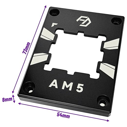 AM5 CPU Contact Frame - Anti-Bending & Cooling Bracket for Ryzen 7000/8000/9000 | Compatible with ASUS/MSI/Gigabyte | High-Performance Aluminum | Easy Installation