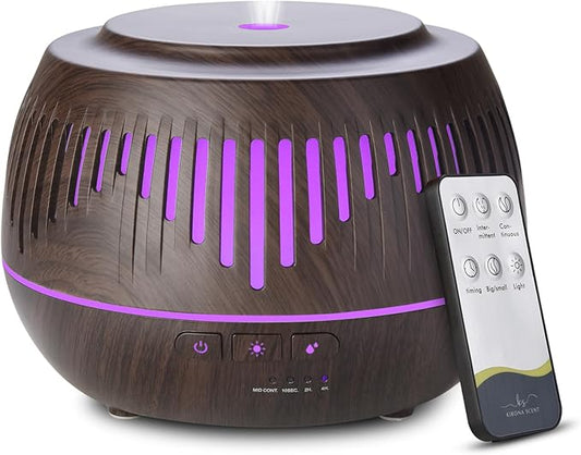 Humidifiers for Bedroom Large Room Home Whole House Baby Kids Plants,Cute Aromatherapy Diffuser 500ml Ultrasonic Cool Mist Humidifier Quiet,Essential Oil Diffusers with LED Night Light Remote