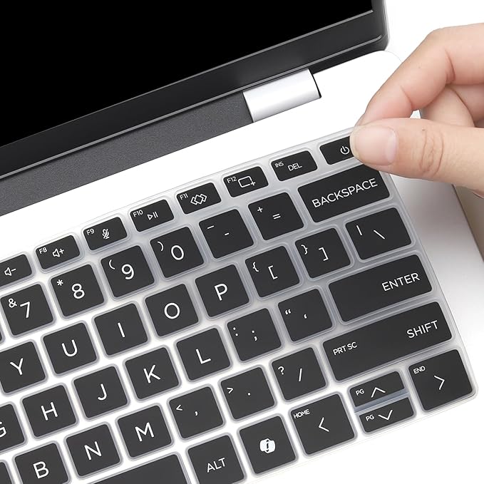 Keyboard Cover for 2026 2025 HP OmniBook 5 Next Gen AI 14" & OmniBook 7 14"/OmniBook 5 Flip 14" 14-he 14-fp 14-FR 14-fs 14-he0037nr 14t-fr000 14-fp0057nr 14-fs0000 (Not fit 14-fm 14-fk 14-ha)-Black