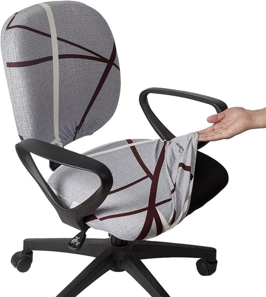 Melaluxe Computer Office Chair Cover - Protective & Stretchable Universal Chair Covers Stretch Rotating Chair Slipcover