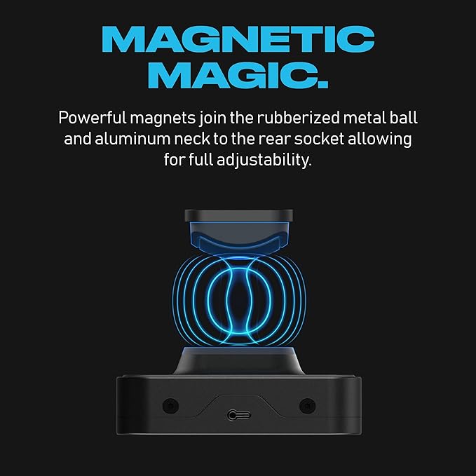 FUSE MRK1 Portable Webcam Light Kit | Magnetic Edge-Lit Adjustable Color for Video Conferencing, Streaming and Videography | USB-C Built-in Battery, Monitor Mount, Desk Stand for Zoom on Mac and PC