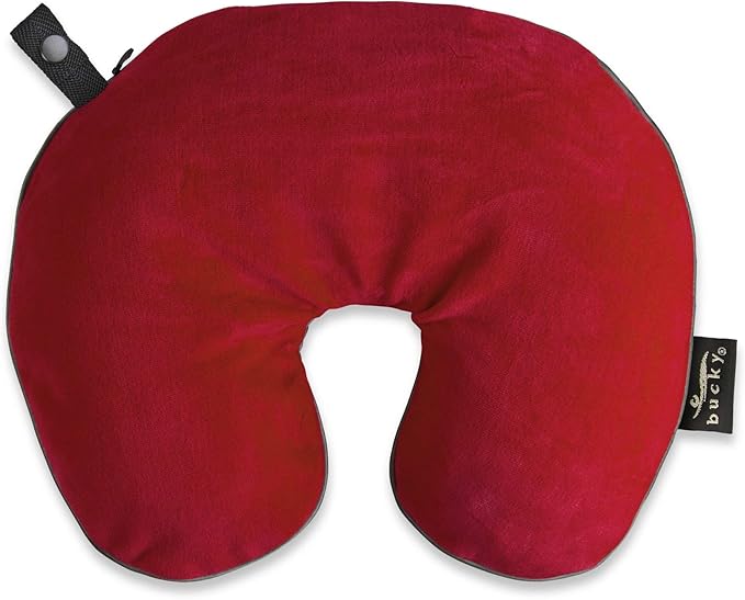 Bucky Utopia U-Shaped Neck Pillow, Cherry Red, One Size