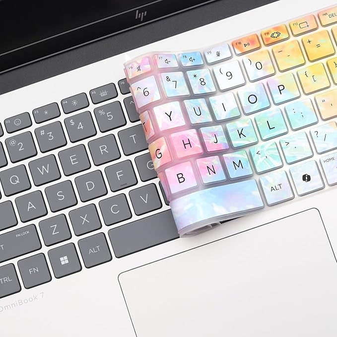 Keyboard Cover for 2026 2025 HP OmniBook 5 Flip 14"/OmniBook 5 Next Gen AI 14" 14-he0037nr 14-he0017nr 14-he0027nr 14-fp0057nr 14-fp0023dx 14-fp0750ng 14-fp0950nd 14-fp0765ng 14-fp0540nd 14" -Dazzle
