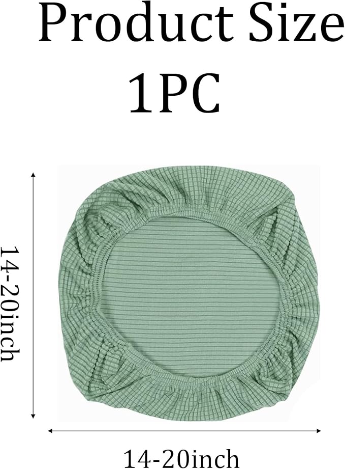 One Stretch Office Chair Cover, Universal Elastic Computer Desk Seat Slipcover, Washable Removable Protective Cover for Rotating Swivel Chair, Anti-Dust(Green)