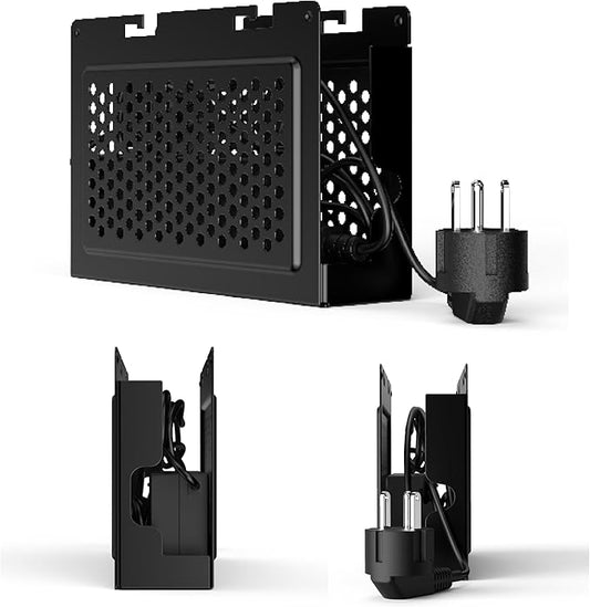 HumanCentric Power Supply Holder Add-On for HumanCentric Dual VESA Sleeve Part Number 101-2110, Compatible Only with Dell OptiPlex MFF, Metal Enclosure Box Optional Add On Requires Part 101-2110
