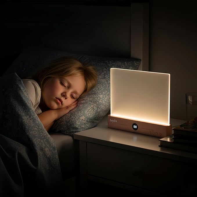 LED Flat Book Light for Reading in Bed, Eye Care Stepless Dimmable Reading Lamp with 1-99 Min Auto-Off Timer, Portable USB Rechargeable 1200mAh Battery for Night Time & Travel (Rose Gold)