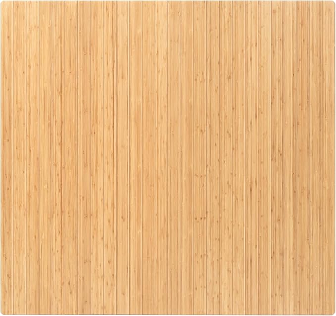 Anji Mountain Office Chairmat Thickest & Sturdy Bamboo Chairmats Highly Premium Quality Anti-Slip Heavy Duty for Multi-Purpose Hardwood Floor Office & Home Floor Protector Office Chair mat-5mm Thick
