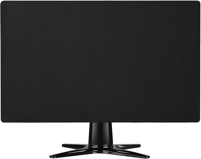 Elastic soft cloth computer dust cover black for 17/18/19/20/21 inch computer monitor and most brands of flat screen TV (17 to 21 inches)