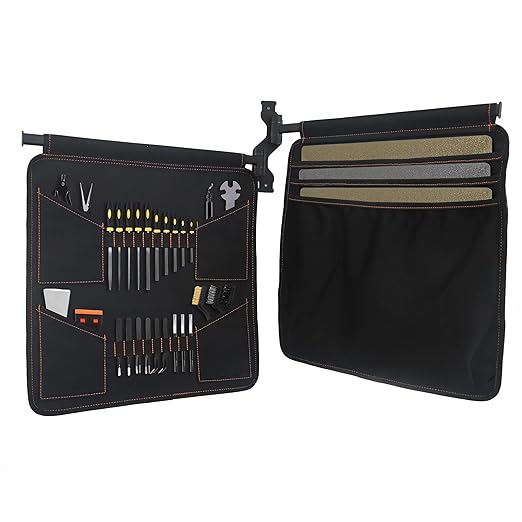 Canvas Pivot Panels 3D Printing Accessories Tools Storage, Double-Sided Swivel Workshop Organizer with 13 Storage Modules for 3D Studio Farm
