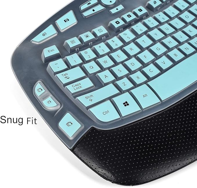 CaseBuy Keyboard Cover for Logitech K350 & MK550, Ultra Thin Protector, Mint