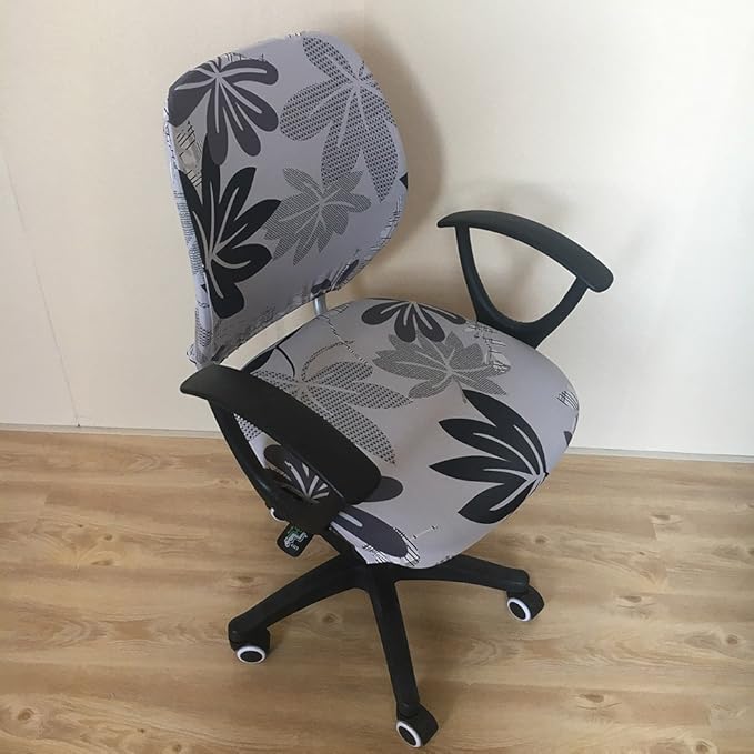 Melaluxe Computer Office Chair Cover - Protective & Stretchable Universal Chair Covers Stretch Rotating Chair Slipcover