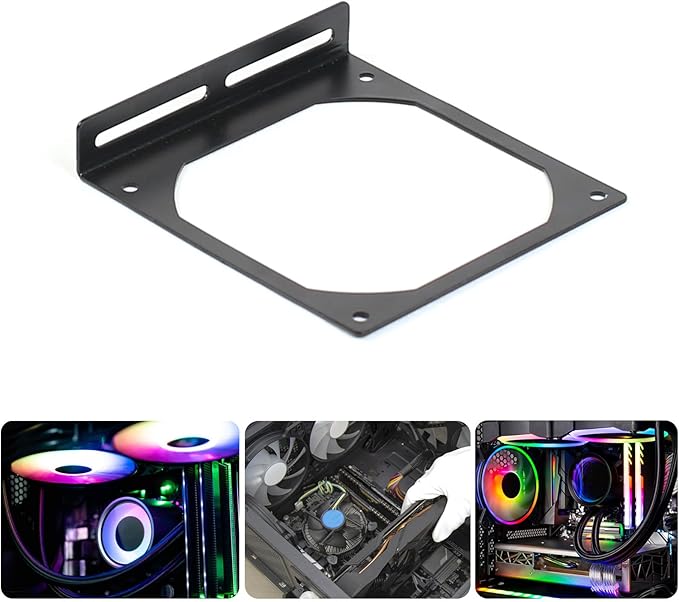 Fan Holder Galvanized Steel 120LS Fan Bracket for PC Case Memory Graphics Card Cooling CPU Mainboard Hard Disk Rack
