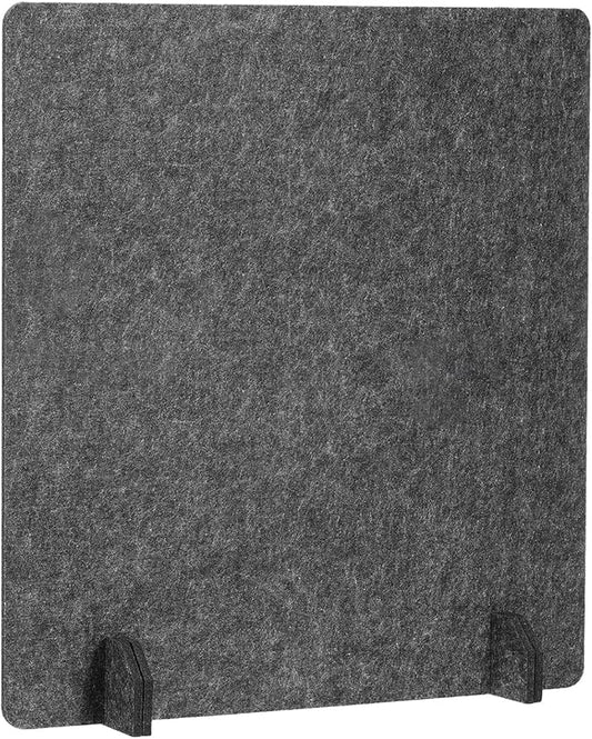 PATIKIL Desk Dividers 24" x 24", 1 Pack Desk Privacy Panel Freestanding Noise Reducing Partition Acoustic Panel with 4Pcs Support Feet for Testing Office Home Library, Dark Gray Style C