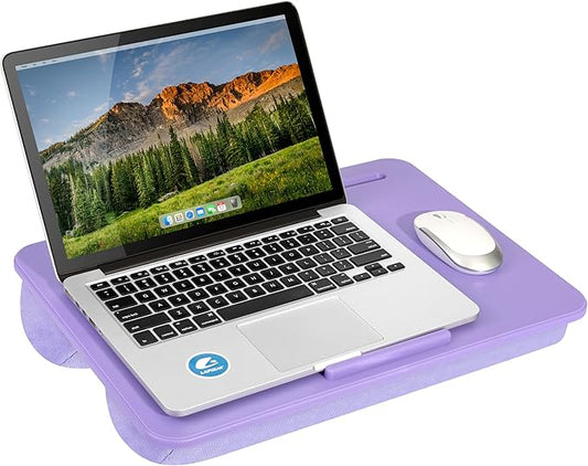 LAPGEAR Original Lap Desk – Fits Up to 17” Laptops – Purple Amethyst – Style No. 45152