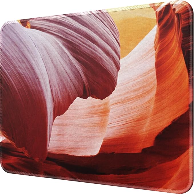 MROCO Mouse Pad [30% Larger] with Anti-Fray Stitched Edges, Premium-Textured Waterproof Surface, Non-Slip Rubber Base, Computer Mouse Mat for Laptop, Office & Home, 8.5 x 11 in, Antelope Canyon