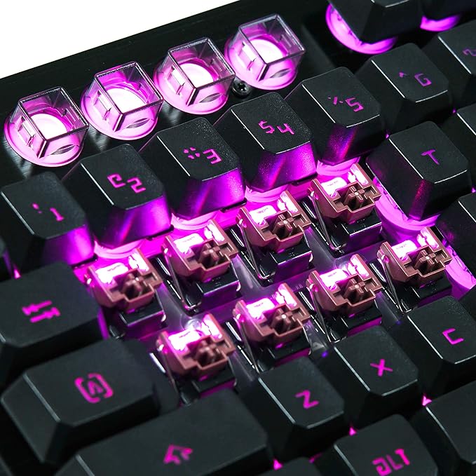 Bloody B380 Light Strike 8 Key Optical Membrane Gaming Keyboard | Full RGB LED Backlit Keyboard | Smooth & Linear Quite Keys | Ergonomic Detachable Wrist Rest Design | LK Optical Gaming Series