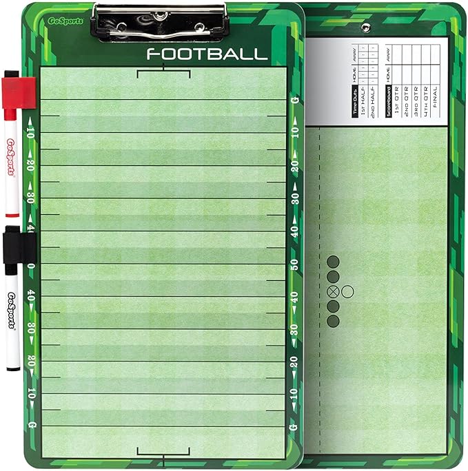 GoSports Premium Dry Erase Coaches Clipboards – Basketball, Baseball, Football, Soccer, Hockey, Volleyball, Lacrosse