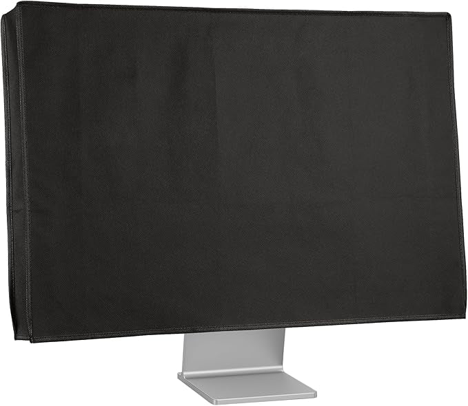 kwmobile Monitor Cover Compatible with 31-32" monitor - Dust Cover Computer Screen Protector - Black