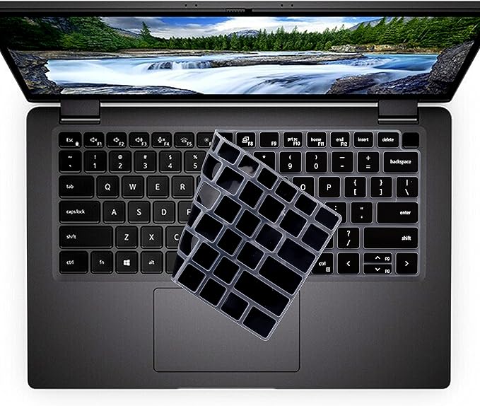 Keyboard Cover Skin for Dell Latitude 14" 7450 7440 7430 7420 7410 /Dell Latitude 5420 5430 5431 5440 5450/Dell Latitude 9420 9430 9440,15.6" Dell Latitude 7520 9510 9520 Keyboard Skin (Black)