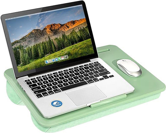 LAPGEAR Original Lap Desk – Fits Up to 17” Laptops – Sage Green – Style No. 45151