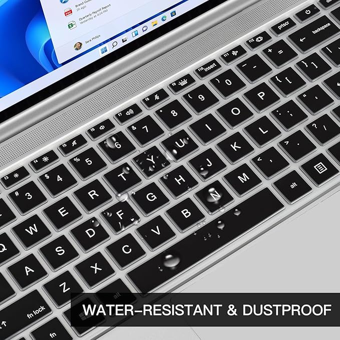 CaseBuy Keyboard Cover for HP Probook 440 445 G8 G9 G10 2023 2022 14 inch, HP Probook 640 G7 G8 14" Laptop Protector Skin(Not Fit Probook 440 445 G5 G6 G7) -Black