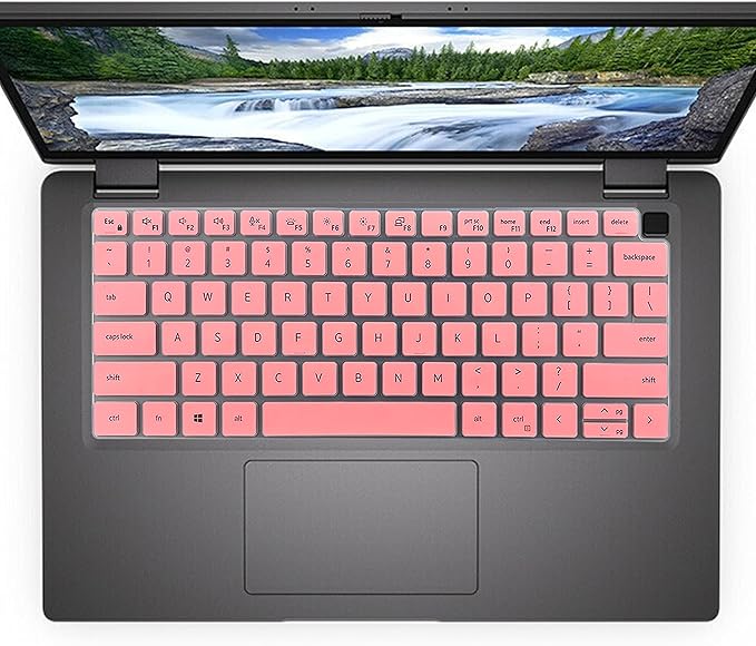 Keyboard Cover for Dell Latitude 14" 7450 7440 7430 7420 7410 3450 3440 5450 5440 5431 5430 5420, Latitude 15.6 7520 9510 9520, Latitude 9420 9430, Latitude 16 7650 7640 Keyboard Skin-Pink