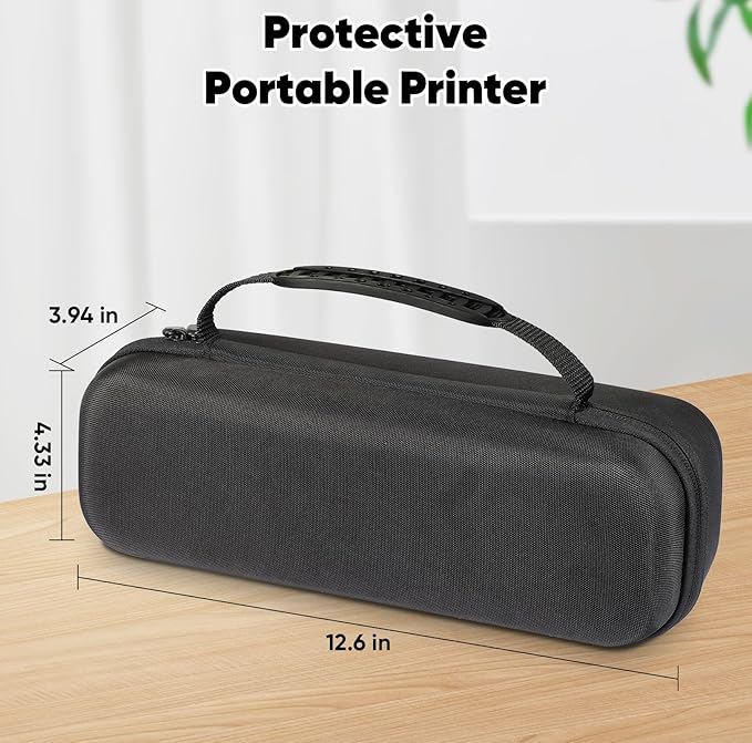 Case Portable Printer case Compatible with GUTHERREN, A80/A81Printer Bag Mobile Travel Printer Storage Holder Paper & USB Cable(Box Only)